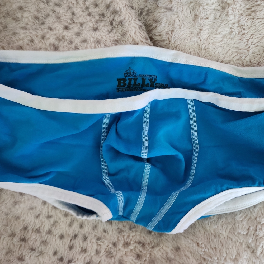 AUSSIE BUM Blue and White Briefs by Billy